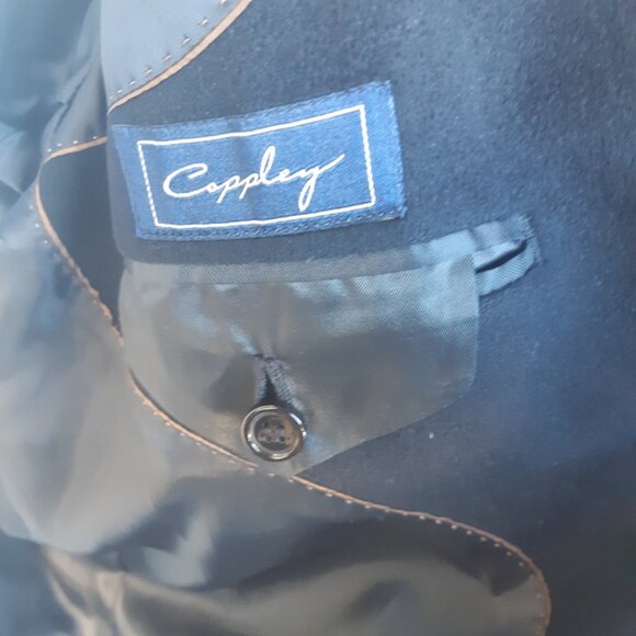 Coppley SZ 42 100% Cashmere Black Single Breasted Concealed Placket Overcoat - Picture 3 of 16